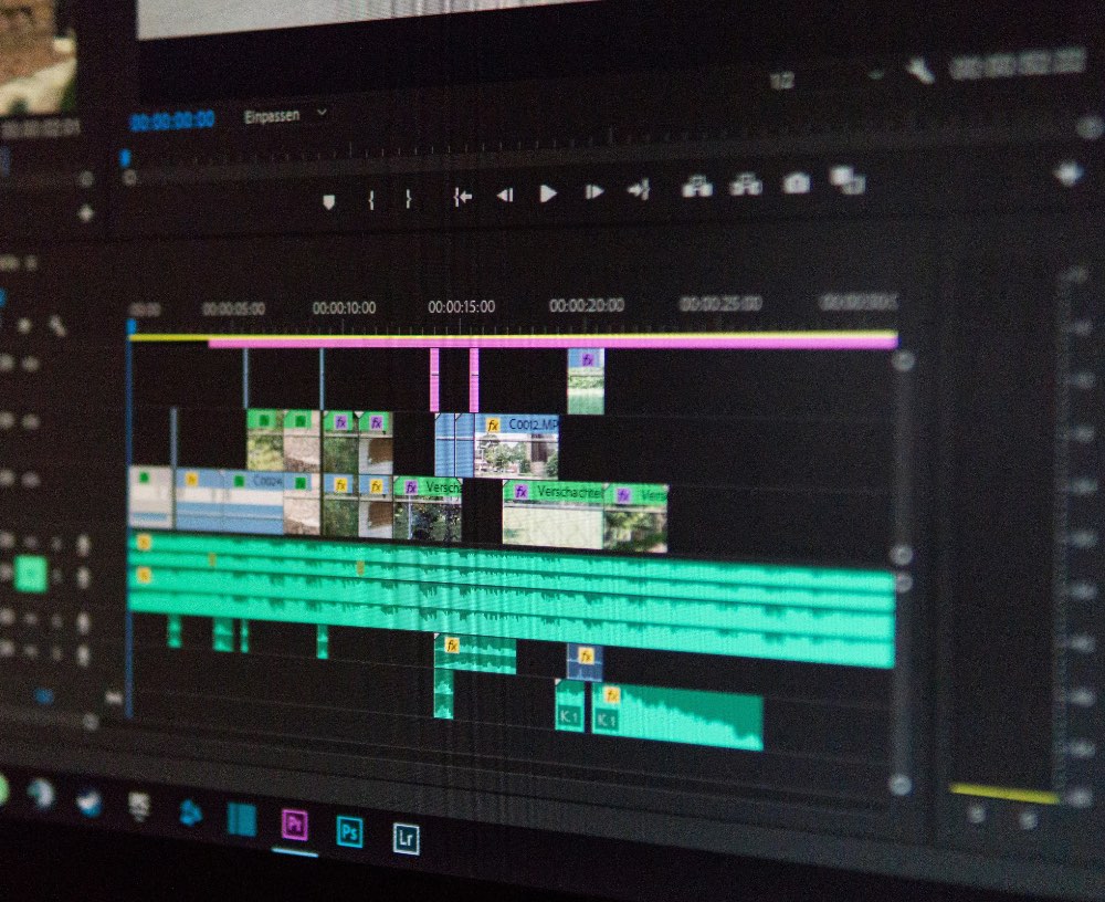 Timeline displayed in Adobe Premiere Pro